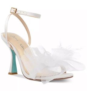 Betsy Johnson Blue Lylla Bow Dress Sandals Size 8